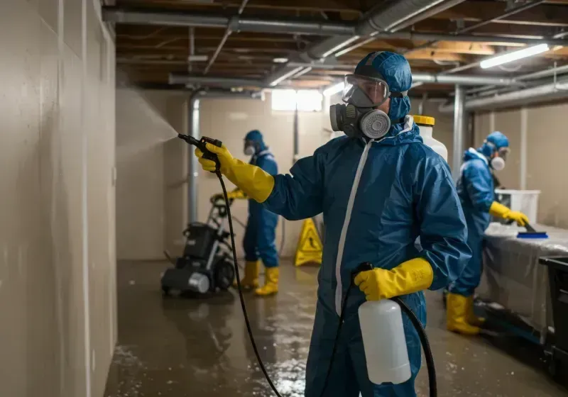 Basement Sanitization and Antimicrobial Treatment process in Highland, AR